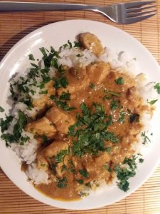 Kipfilet met curry Madras