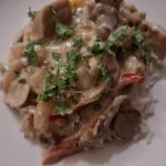 Ovengerecht worst en sperziebonen